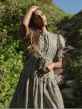 DAUGHTERS OF INDIA Prairie Midi Dress